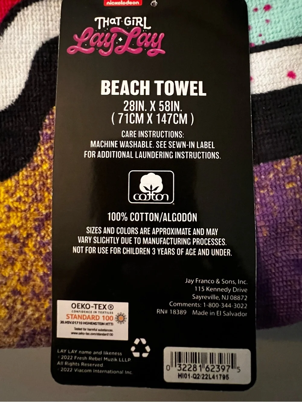 Bright Rainbow Graphic Beach Towel